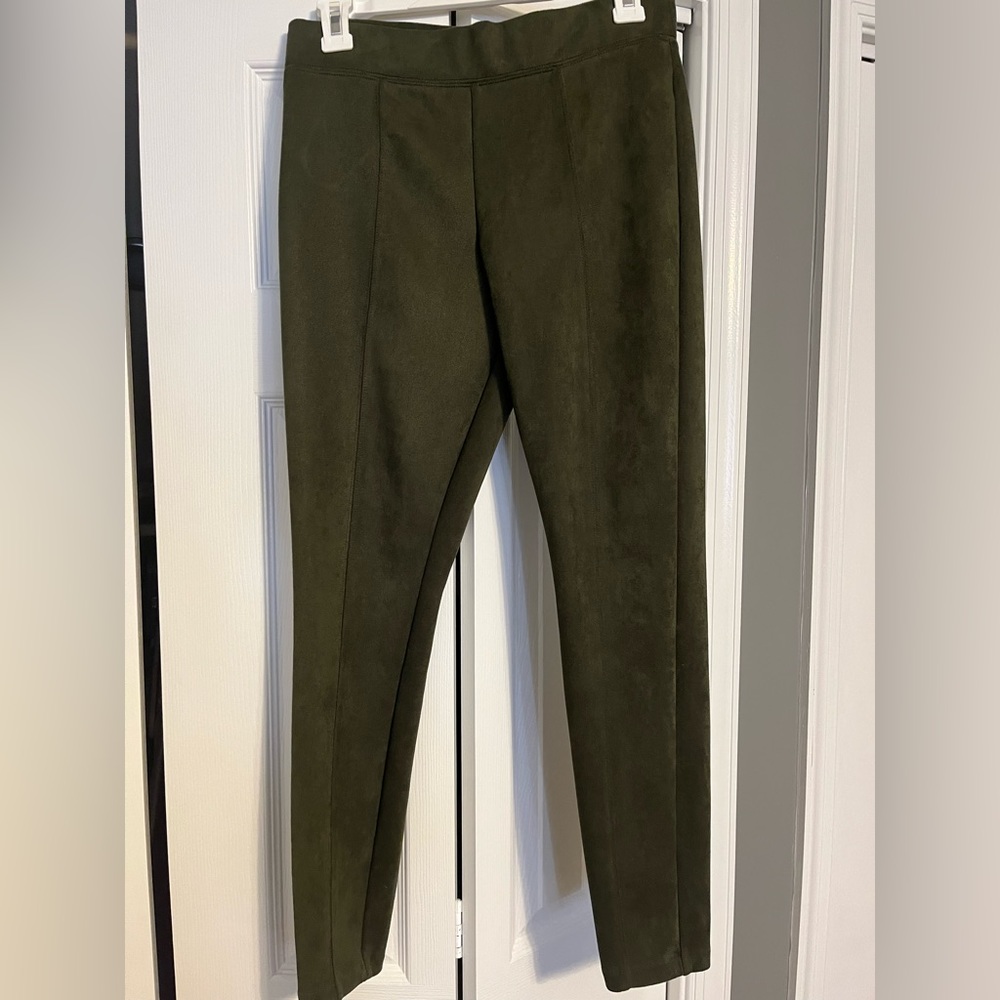 Old Navy Steve dark green suede pants